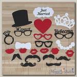 Набор фотобутафории свадьба JUST MARRIED
