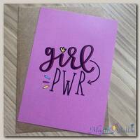 Открытка girl pwr