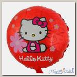 Шар 18 Hello Kitty в цветочках