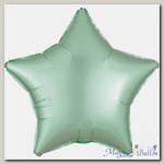 Шар звезда 19 Сатин Mint Green