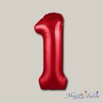 Шар фигура цифра 1 Red