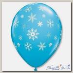 Облако шаров Снежинки RobEggBlue 25 шт
